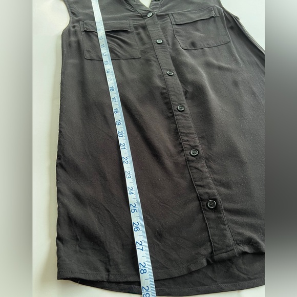 Divided by H&M Long Black Sleeveless Blouse Size 2 - Picture 5 of 9